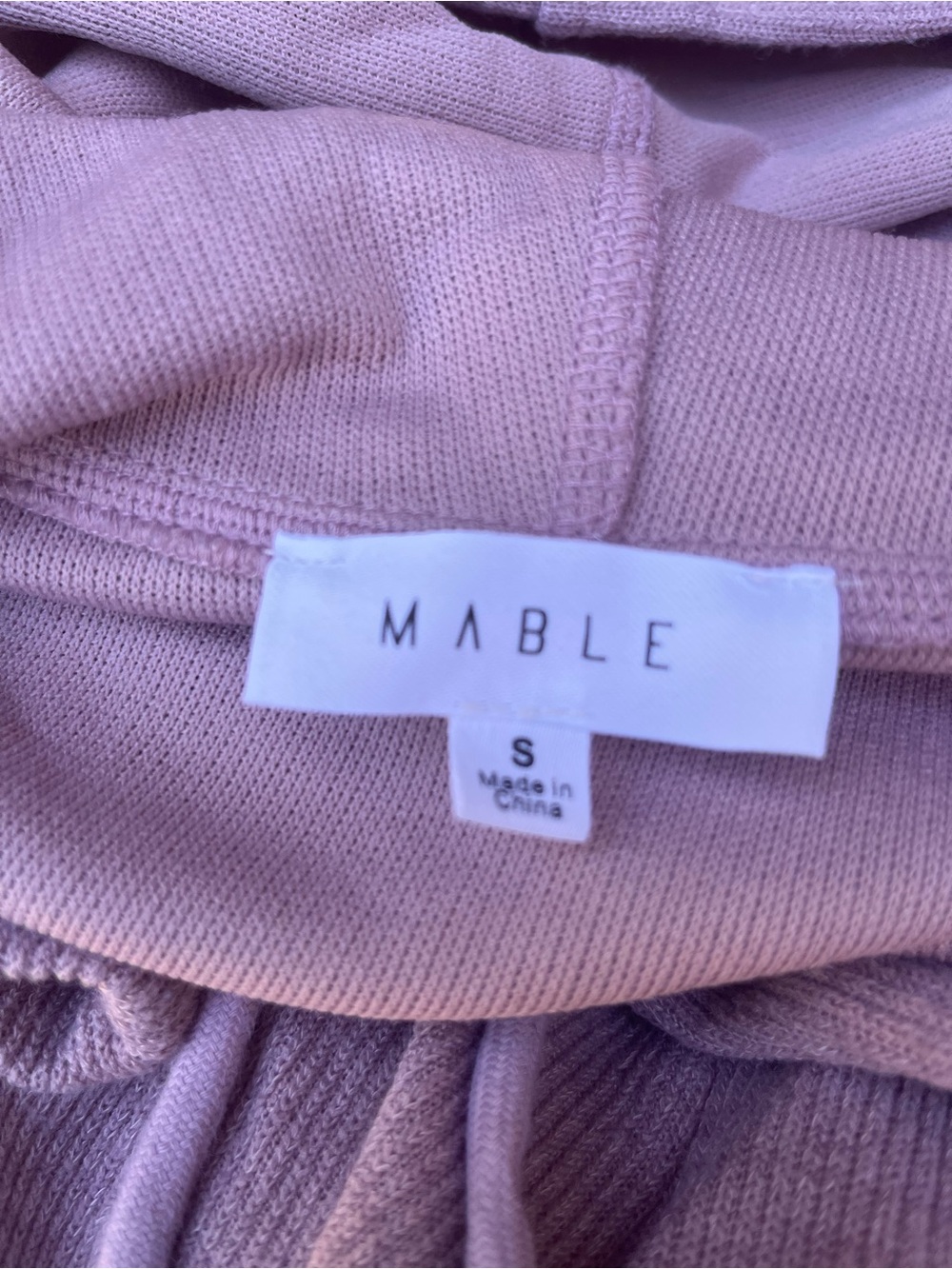 MARBLE Dusty Lilac Lounge Top with Drawstring Detail - Picture 6 of 8
